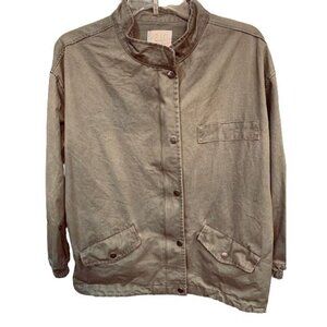 Women' Pellobello Cotton Utility Jacket In Army Khaki / Sage Color Size SP